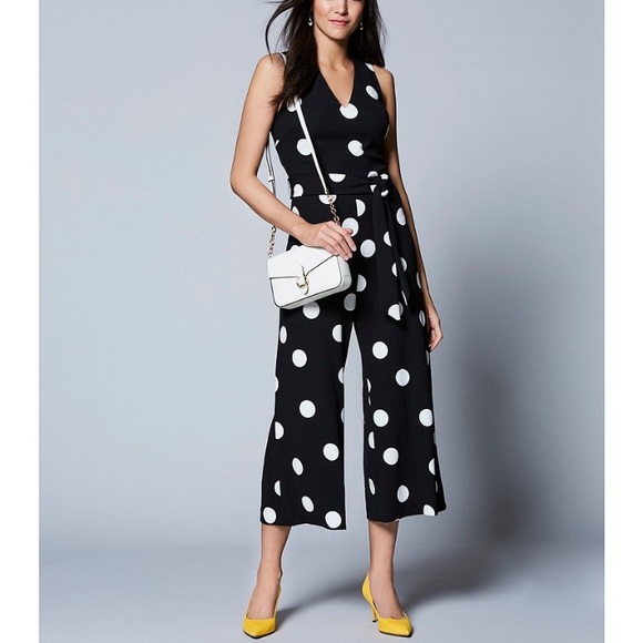 karl lagerfeld polka dot jumpsuit